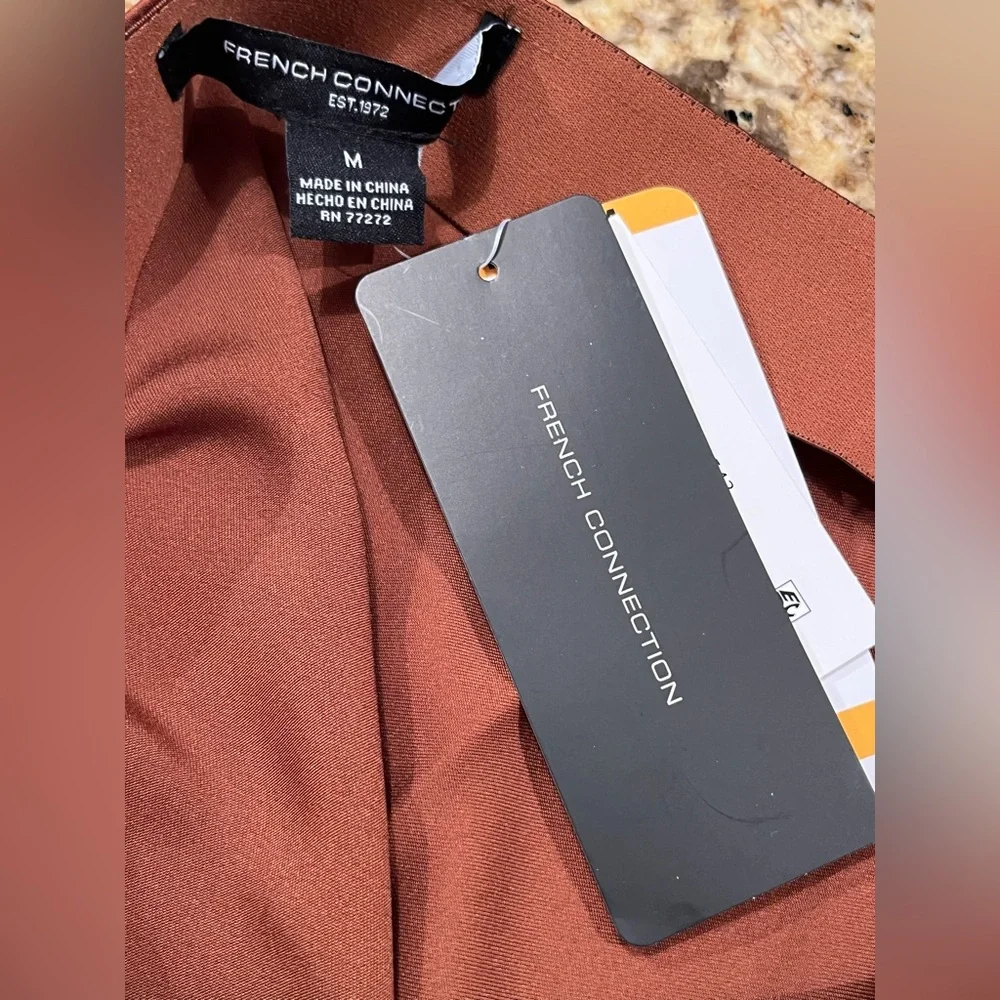 NWT French Connection Satin Midi Skirt